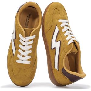 image:imageProject Cloud Fashion Sneakers for Women 2026  LaceUp Shoes Trendy Women Sneakers with Memory Foam Insole Womens Fashion Sneakers NonSlip Womens Shoes IritaMustard