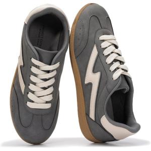 image:imageProject Cloud Fashion Sneakers for Women 2026  LaceUp Shoes Trendy Women Sneakers with Memory Foam Insole Womens Fashion Sneakers NonSlip Womens Shoes IritaGrey