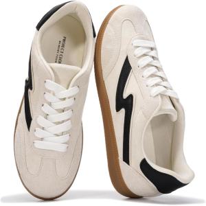 image:imageProject Cloud Fashion Sneakers for Women 2026  LaceUp Shoes Trendy Women Sneakers with Memory Foam Insole Womens Fashion Sneakers NonSlip Womens Shoes IritaTaupe