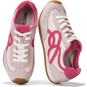 image:imageProject Cloud Womens Shoes with Leather Memory Foam Insole Trendy Sneakers for Women  Lightweight amp NonSlip Womens Sneakers Walking Shoes for Women Footwear LowyPink
