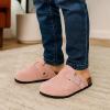 image:imageProject Cloud 100 Genuine Leather Kids Clogs with Natural Cork Footbed amp Memory Foam Insole Arch Support  NonSlip Clogs for Kids  Slippers Sandals for Boys amp Girls FootwearLilac Suede