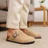 image:imageProject Cloud 100 Genuine Leather Kids Clogs with Natural Cork Footbed amp Memory Foam Insole Arch Support  NonSlip Clogs for Kids  Slippers Sandals for Boys amp Girls FootwearStone Suede