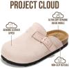 image:imageProject Cloud 100 Genuine Leather Kids Clogs with Natural Cork Footbed amp Memory Foam Insole Arch Support  NonSlip Clogs for Kids  Slippers Sandals for Boys amp Girls FootwearLight Pink Suede