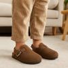 image:imageProject Cloud 100 Genuine Leather Kids Clogs with Natural Cork Footbed amp Memory Foam Insole Arch Support  NonSlip Clogs for Kids  Slippers Sandals for Boys amp Girls FootwearBrown Fur Lined