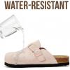 image:imageProject Cloud 100 Genuine Leather Kids Clogs with Natural Cork Footbed amp Memory Foam Insole Arch Support  NonSlip Clogs for Kids  Slippers Sandals for Boys amp Girls FootwearLight Pink Suede