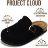 image:imageProject Cloud 100 Genuine Leather Kids Clogs with Natural Cork Footbed amp Memory Foam Insole Arch Support  NonSlip Clogs for Kids  Slippers Sandals for Boys amp Girls FootwearBlack Suede