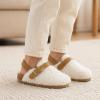 image:imageProject Cloud 100 Genuine Leather Kids Clogs with Natural Cork Footbed amp Memory Foam Insole Arch Support  NonSlip Clogs for Kids  Slippers Sandals for Boys amp Girls FootwearWhite Fur Lined