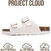 image:imageProject Cloud 100 Genuine Leather Kids Sandals  Natural Cork Footbed NonSlip Slides for Kids  Lightweight Boys amp Girls Sandals  WaterResistant Girls amp Boys SandalsPearl White Leather