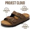 image:imageProject Cloud 100 Genuine Leather Kids Sandals  Natural Cork Footbed NonSlip Slides for Kids  Lightweight Boys amp Girls Sandals  WaterResistant Girls amp Boys SandalsBrown Sugar