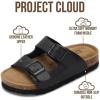 image:imageProject Cloud 100 Genuine Leather Kids Sandals  Natural Cork Footbed NonSlip Slides for Kids  Lightweight Boys amp Girls Sandals  WaterResistant Girls amp Boys SandalsBlack Leather