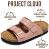 image:imageProject Cloud 100 Genuine Leather Kids Sandals  Natural Cork Footbed NonSlip Slides for Kids  Lightweight Boys amp Girls Sandals  WaterResistant Girls amp Boys SandalsPink Clay