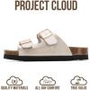 image:imageProject Cloud 100 Genuine Leather Kids Sandals  Natural Cork Footbed NonSlip Slides for Kids  Lightweight Boys amp Girls Sandals  WaterResistant Girls amp Boys SandalsGold Leather