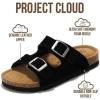 image:imageProject Cloud 100 Genuine Leather Kids Sandals  Natural Cork Footbed NonSlip Slides for Kids  Lightweight Boys amp Girls Sandals  WaterResistant Girls amp Boys SandalsBlack Suede