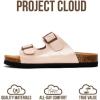 image:imageProject Cloud 100 Genuine Leather Kids Sandals  Natural Cork Footbed NonSlip Slides for Kids  Lightweight Boys amp Girls Sandals  WaterResistant Girls amp Boys SandalsPink
