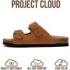 image:imageProject Cloud 100 Genuine Leather Kids Sandals  Natural Cork Footbed NonSlip Slides for Kids  Lightweight Boys amp Girls Sandals  WaterResistant Girls amp Boys SandalsChestnut Suede