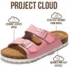 image:imageProject Cloud 100 Genuine Leather Kids Sandals  Natural Cork Footbed NonSlip Slides for Kids  Lightweight Boys amp Girls Sandals  WaterResistant Girls amp Boys SandalsPink Patent