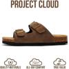 image:imageProject Cloud 100 Genuine Leather Kids Sandals  Natural Cork Footbed NonSlip Slides for Kids  Lightweight Boys amp Girls Sandals  WaterResistant Girls amp Boys SandalsBrown Sugar