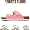 image:imageProject Cloud 100 Genuine Leather Kids Sandals  Natural Cork Footbed NonSlip Slides for Kids  Lightweight Boys amp Girls Sandals  WaterResistant Girls amp Boys SandalsPink Patent