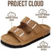 image:imageProject Cloud 100 Genuine Leather Kids Sandals  Non Slip and Lightweight Beach Sandals for Girls with Memory Foam Insole amp Cork Footbed Slides for Kids  Boys amp Girls Footwear Little SantoriniChestnut Suede
