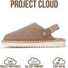 image:imageProject Cloud Kids Clogs Genuine Leather with Back Strap  Memory Foam amp Lightweight Slipon Boys and Girls Sandals with Adjustable Straps  NonSlip Clogs for Kids Sandals Little GoldstarSand Suede