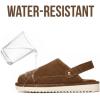 image:imageProject Cloud Kids Clogs Genuine Leather with Back Strap  Memory Foam amp Lightweight Slipon Boys and Girls Sandals with Adjustable Straps  NonSlip Clogs for Kids Sandals Little GoldstarMocha Suede