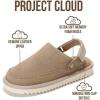 image:imageProject Cloud Kids Clogs Genuine Leather with Back Strap  Memory Foam amp Lightweight Slipon Boys and Girls Sandals with Adjustable Straps  NonSlip Clogs for Kids Sandals Little GoldstarSand Suede