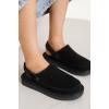 image:imageProject Cloud Kids Clogs Genuine Leather with Back Strap  Memory Foam amp Lightweight Slipon Boys and Girls Sandals with Adjustable Straps  NonSlip Clogs for Kids Sandals Little GoldstarBlack Suede