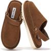 image:imageProject Cloud Kids Clogs Genuine Leather with Back Strap  Memory Foam amp Lightweight Slipon Boys and Girls Sandals with Adjustable Straps  NonSlip Clogs for Kids Sandals Little GoldstarMocha Suede