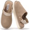 image:imageProject Cloud Kids Clogs Genuine Leather with Back Strap  Memory Foam amp Lightweight Slipon Boys and Girls Sandals with Adjustable Straps  NonSlip Clogs for Kids Sandals Little GoldstarSand Suede