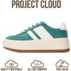 image:imageProject Cloud Kids Fashion Platform Sneakers 2026  Lightweight Memory Foam Insole Kids Shoes  Trendy Platform Kids Sneakers  Durable amp NonSlip Lace up Little NitaForest Green