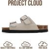 image:imageProject Cloud 100 Genuine Leather Kids Sandals  Natural Cork Footbed NonSlip Slides for Kids  Lightweight Boys amp Girls Sandals  WaterResistant Girls amp Boys SandalsCream Leather