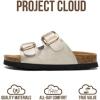 image:imageProject Cloud 100 Genuine Leather Kids Sandals  Natural Cork Footbed NonSlip Slides for Kids  Lightweight Boys amp Girls Sandals  WaterResistant Girls amp Boys SandalsLittle Santorini  Rosegold Leather