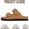 image:imageProject Cloud 100 Genuine Leather Kids Sandals  Natural Cork Footbed NonSlip Slides for Kids  Lightweight Boys amp Girls Sandals  WaterResistant Girls amp Boys SandalsLittle Venita Studded  Chestnut Suede