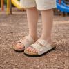 image:imageProject Cloud 100 Genuine Leather Kids Sandals  Natural Cork Footbed NonSlip Slides for Kids  Lightweight Boys amp Girls Sandals  WaterResistant Girls amp Boys SandalsCream Leather