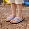 image:imageProject Cloud 100 Genuine Leather Kids Sandals  Natural Cork Footbed NonSlip Slides for Kids  Lightweight Boys amp Girls Sandals  WaterResistant Girls amp Boys SandalsLavender Suede
