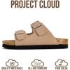 image:imageProject Cloud 100 Genuine Leather Kids Sandals  Natural Cork Footbed NonSlip Slides for Kids  Lightweight Boys amp Girls Sandals  WaterResistant Girls amp Boys SandalsLittle Venita Studded  Taupe Suede
