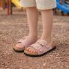 image:imageProject Cloud 100 Genuine Leather Kids Sandals  Natural Cork Footbed NonSlip Slides for Kids  Lightweight Boys amp Girls Sandals  WaterResistant Girls amp Boys SandalsDusty Pink Suede