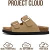 image:imageProject Cloud 100 Genuine Leather Kids Sandals  Natural Cork Footbed NonSlip Slides for Kids  Lightweight Boys amp Girls Sandals  WaterResistant Girls amp Boys SandalsCamel Suede