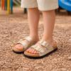 image:imageProject Cloud 100 Genuine Leather Kids Sandals  Natural Cork Footbed NonSlip Slides for Kids  Lightweight Boys amp Girls Sandals  WaterResistant Girls amp Boys SandalsLittle Santorini  Rosegold Leather