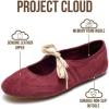 image:imageProject Cloud 100 Genuine Leather Mary Jane Shoes Women  Womens Ballet Flats with Memory Foam Insole  Lightweight amp NonSlip Ballet Flats Shoes for Women 2026 EmileeBurgundy