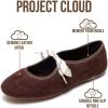 image:imageProject Cloud 100 Genuine Leather Mary Jane Shoes Women  Womens Ballet Flats with Memory Foam Insole  Lightweight amp NonSlip Ballet Flats Shoes for Women 2026 EmileeBrown