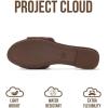 image:imageProject Cloud 100 Genuine Leather Sandals Women Dressy  NonSlip Womens Sandals with Memory Foam Insole Slides for Women Footwear  Lightweight Flat Sandals for Women 2026 CannesEspresso