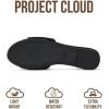 image:imageProject Cloud 100 Genuine Leather Sandals Women Dressy  NonSlip Womens Sandals with Memory Foam Insole Slides for Women Footwear  Lightweight Flat Sandals for Women 2026 CannesBlack