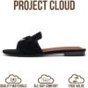 image:imageProject Cloud 100 Genuine Leather Sandals Women Dressy  NonSlip Womens Sandals with Memory Foam Insole Slides for Women Footwear  Lightweight Flat Sandals for Women 2026 CannesBlack