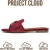 image:imageProject Cloud 100 Genuine Leather Sandals Women Dressy  NonSlip Womens Sandals with Memory Foam Insole Slides for Women Footwear  Lightweight Flat Sandals for Women 2026 CannesSangria