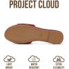 image:imageProject Cloud 100 Genuine Leather Sandals Women Dressy  NonSlip Womens Sandals with Memory Foam Insole Slides for Women Footwear  Lightweight Flat Sandals for Women 2026 CannesSangria