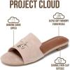 image:imageProject Cloud 100 Genuine Leather Sandals Women Dressy  NonSlip Womens Sandals with Memory Foam Insole Slides for Women Footwear  Lightweight Flat Sandals for Women 2026 CannesLatte