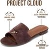 image:imageProject Cloud 100 Genuine Leather Sandals Women Dressy  NonSlip Womens Sandals with Memory Foam Insole Slides for Women Footwear  Lightweight Flat Sandals for Women 2026 CannesEspresso