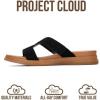 image:imageProject Cloud 100 Genuine Leather Womens Sandals  Easy Slip On Low Wedge Mule Sandals for Women 2026 with Plush Cushioned Insole  Lightweight amp Non Slip Womens Slides for Women Footwear NinaBlack Suede