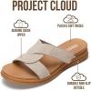 image:imageProject Cloud 100 Genuine Leather Womens Sandals  Easy Slip On Low Wedge Mule Sandals for Women 2026 with Plush Cushioned Insole  Lightweight amp Non Slip Womens Slides for Women Footwear NinaBirch Suede